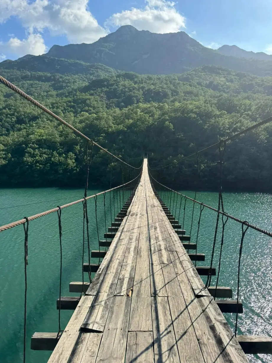 Bridge over water in Albania