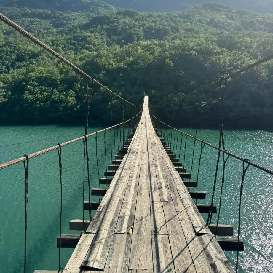 Bridge over water in Albania