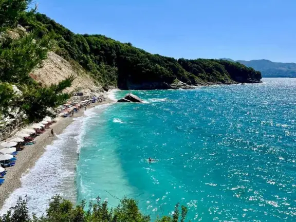 View of the coastline in Albania